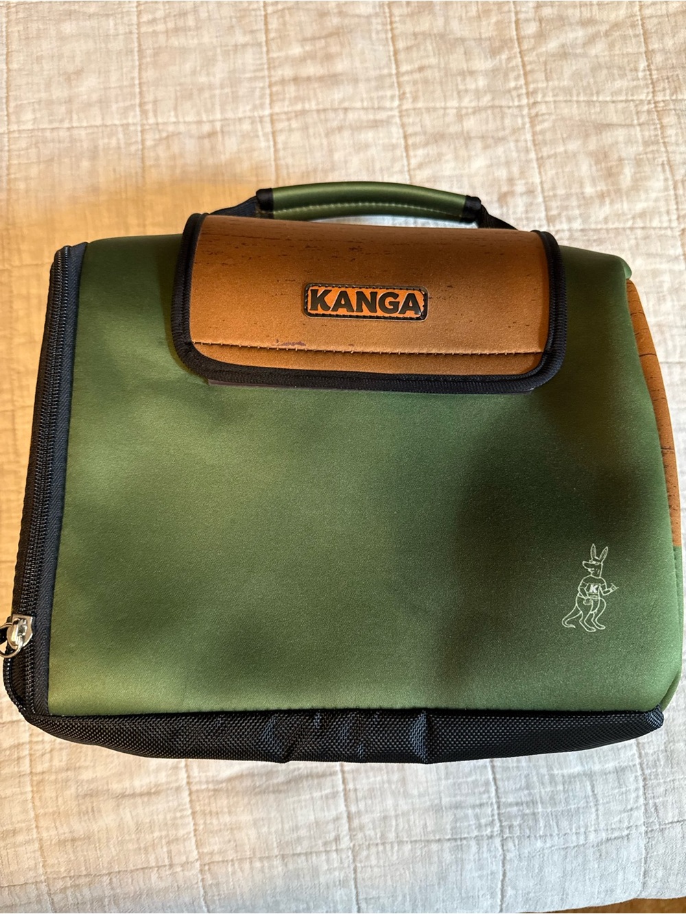 Kanga Woody BrewBox Green Woodgrain Insulated Cooler
